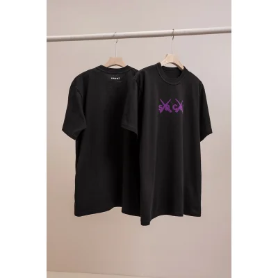 Футболка Sacai Central Logo XX "Black" фото № 6