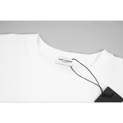 Футболка Saint Laurent Crystal Heart "White" фото № 2 Футболка Saint Laurent Crystal Heart "White" фото № 2