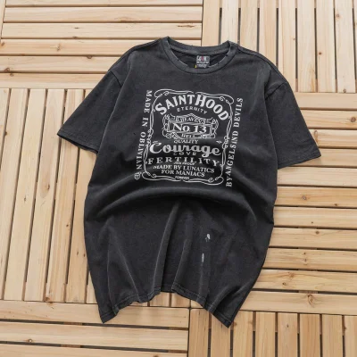 Футболка Saint Michael By Angels And Devils "Black" фото № 2