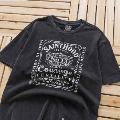 Футболка Saint Michael By Angels And Devils "Black" фото № 4