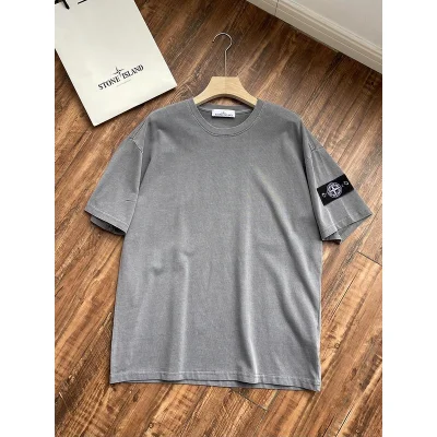 Футболка Stone Island Patch Four-Pointed Star "Gray" фото № 2