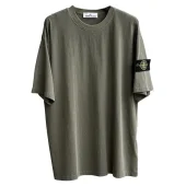 Футболка Stone Island Without Inscriptions But With Patch "Khaki"