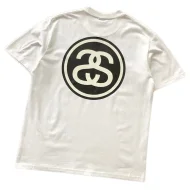 Футболка Stussy Letter With Mirror Reflection Inside Circle