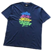 Футболка Stussy Four Colorful Front Inscription "Blue"
