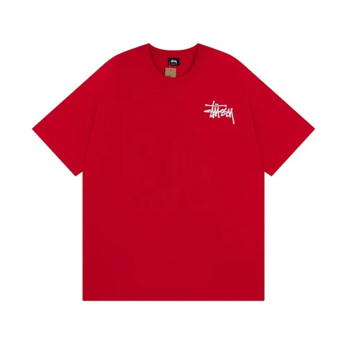 Футболка Stussy With A Creative Logo From The Brand "Red"