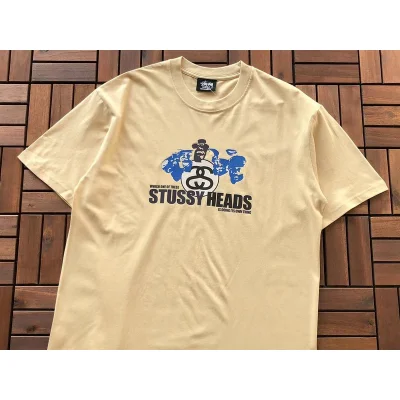 Футболка Stussy Letter With Mirror Image In Circle And Inscription "Brown" фото № 2