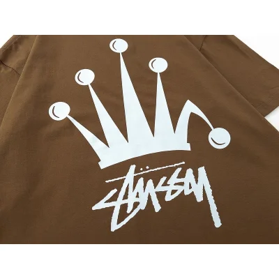 Футболка Stussy The Fools Crown "Brown" фото № 2