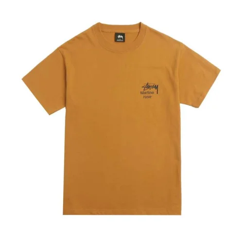 Футболка Stussy Outdated Photo - Print "Brown/Yellow"