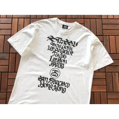 Футболка Stussy Winding Lettering Along "White" фото № 2