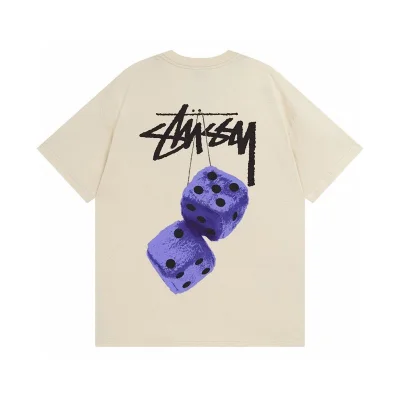 Футболка Stussy Dice And Logo "Beige" фото № 2