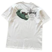 Футболка Stussy Lettering Ready Steady Go "White"