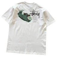 Футболка Stussy Lettering Ready Steady Go "White"