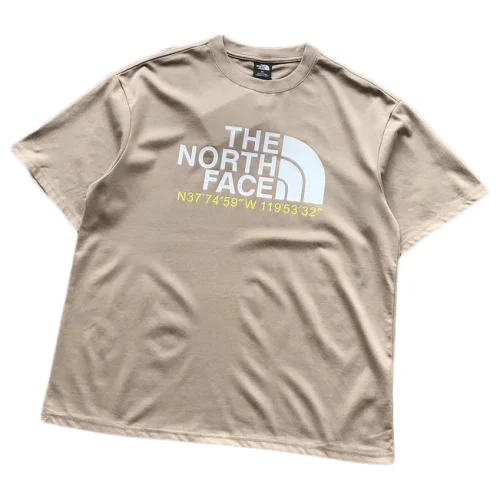 Футболка The North Face Logo WIth Coordinates "Gray"