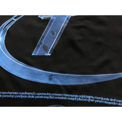 Футболка Trapstar Big Letter Underlined By Curve Line "Black" фото № 6