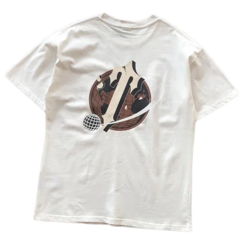 Футболка Trapstar Globe And Big Logo Back "White"