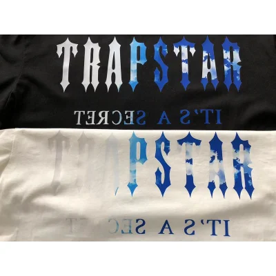 Футболка Trapstar Two Color Big Front Logo And Back Inscription "Black" фото № 7
