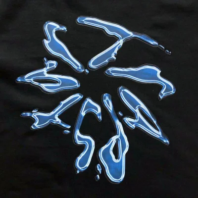 Футболка Trapstar Flower From Water Drops "Black" фото № 4