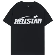 Футболка Hellstar Big Back Logo And Logo Inscription Front "Black"