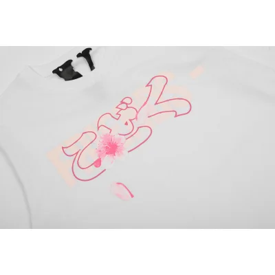 Футболка Vlone V-Friends Pink Blossom "White" фото № 5