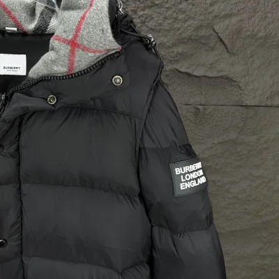 Пуховик Burberry Classic Detach "Black" фото № 6
