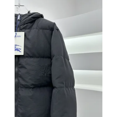 Двусторонний пуховик Burberry Dual Check "Black/Blue" фото № 3