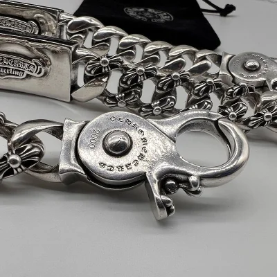 Браслет Chrome Hearts With Logo Massive - Binding "Silver" фото № 4