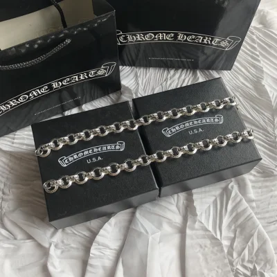 Браслет Chrome Hearts Rings and Symbols "Silver" фото № 5
