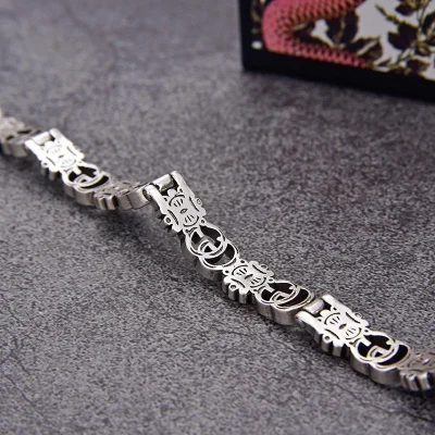 Браслет Gucci Flowers And Logo Decoration "Silver" фото № 2