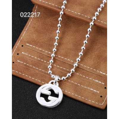 Подвеска Gucci Rounded Logo Letters "Silver" фото № 2