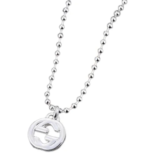 Подвеска Gucci Rounded Logo Letters "Silver"