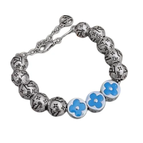 Браслет Louis Vuitton Balls Chain Decoration "Silver"