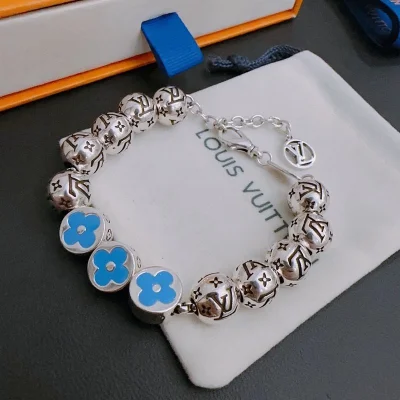 Браслет Louis Vuitton Balls Chain Decoration "Silver" фото № 3