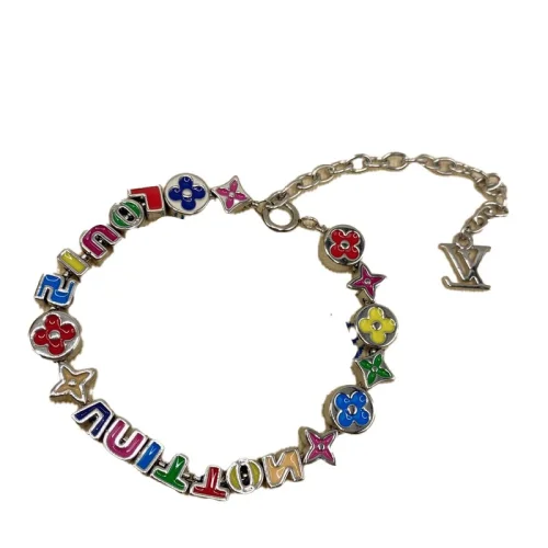 Браслет Louis Vuitton Multicolor Logo Symbols "Silver"