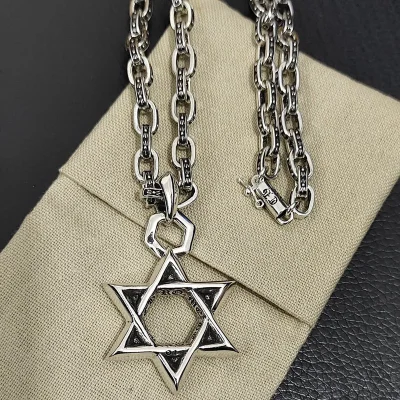 Подвеска Chrome Hearts Cross Decoration - Star "Silver" фото № 4