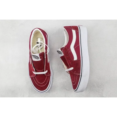 Vans SK8-Low "Burgundy Red" фото № 7
