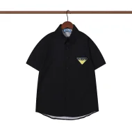 Рубашка Prada Short Sleeve Milano Cat "Black"