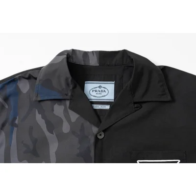 Рубашка Prada Short Sleeve Half Camouflage "Black" фото № 3