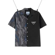 Рубашка Prada Short Sleeve Half Camouflage "Black"
