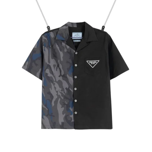 Рубашка Prada Short Sleeve Half Camouflage "Black"