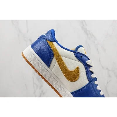 Air Jordan 1 Retro Low OG "Blue/Yellow/White" фото № 4