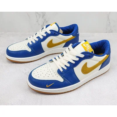 Air Jordan 1 Retro Low OG "Blue/Yellow/White" фото № 5