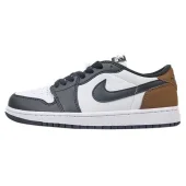 Air Jordan 1 Low "White/Brown/Cool Grey"