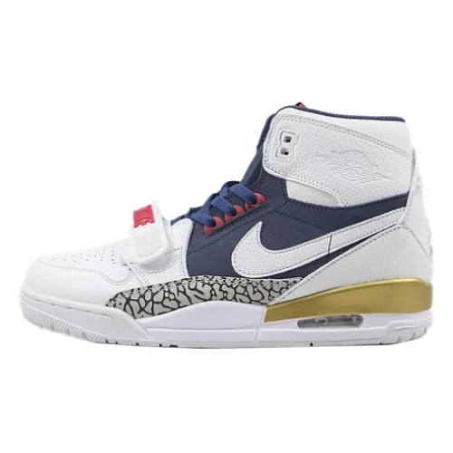 Air Jordan Legacy 312 High "White/ White-Midnight Navy-Varsity Red"