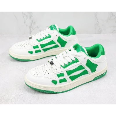 Amiri Skel Top Low "White/Green" фото № 5