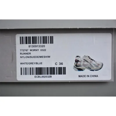 Balenciaga Runner "White/Blue/Pink/Silver" фото № 4