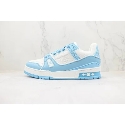 Louis Vuitton LV Trainer 2021 Low "White/Blue" фото № 2