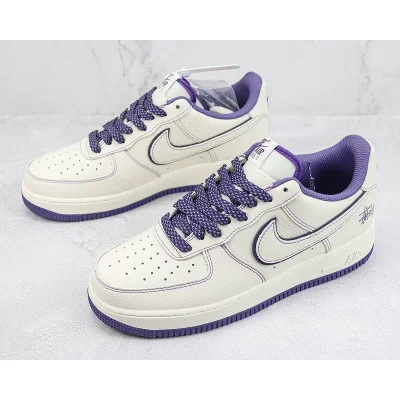 Stussy x Nike Air Force 1 Low "White/Dark Purple" фото № 5 Stussy x Nike Air Force 1 Low "White/Dark Purple" фото № 5