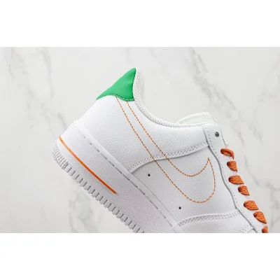 Nike Air Force 1 Low "White/Orange/Green" фото № 3