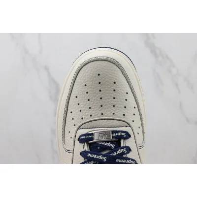 Supreme x Nike Air Force 1 Low "Off White/Dark Blue" фото № 4