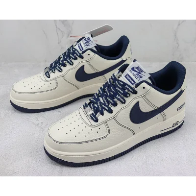 Supreme x Nike Air Force 1 Low "Off White/Dark Blue" фото № 5